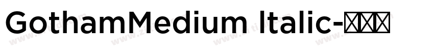 GothamMedium ltalic字体转换